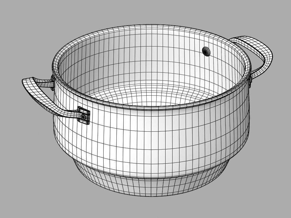 Cookware Set cooking pot 3D model_135