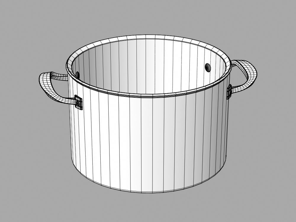 Cookware Set cooking pot 3D model_139