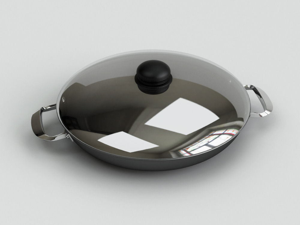 Cookware Set cooking pot 3D model_47