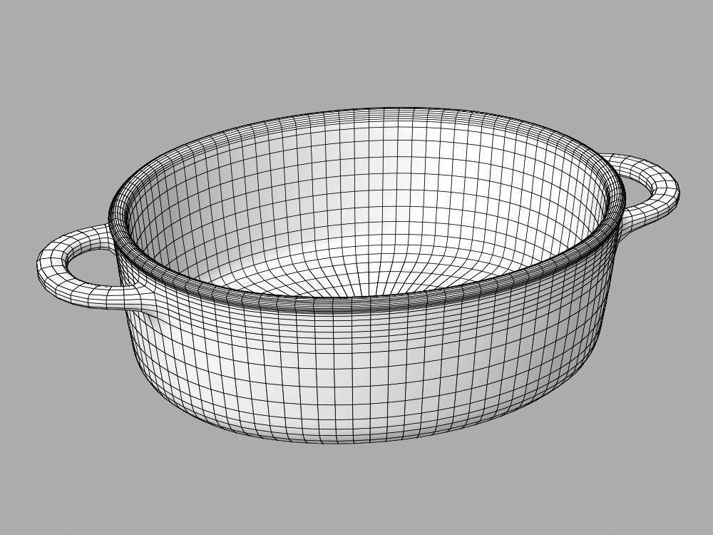 Cookware Set cooking pot 3D model_33