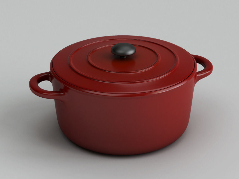 Cookware Set cooking pot 3D model_15