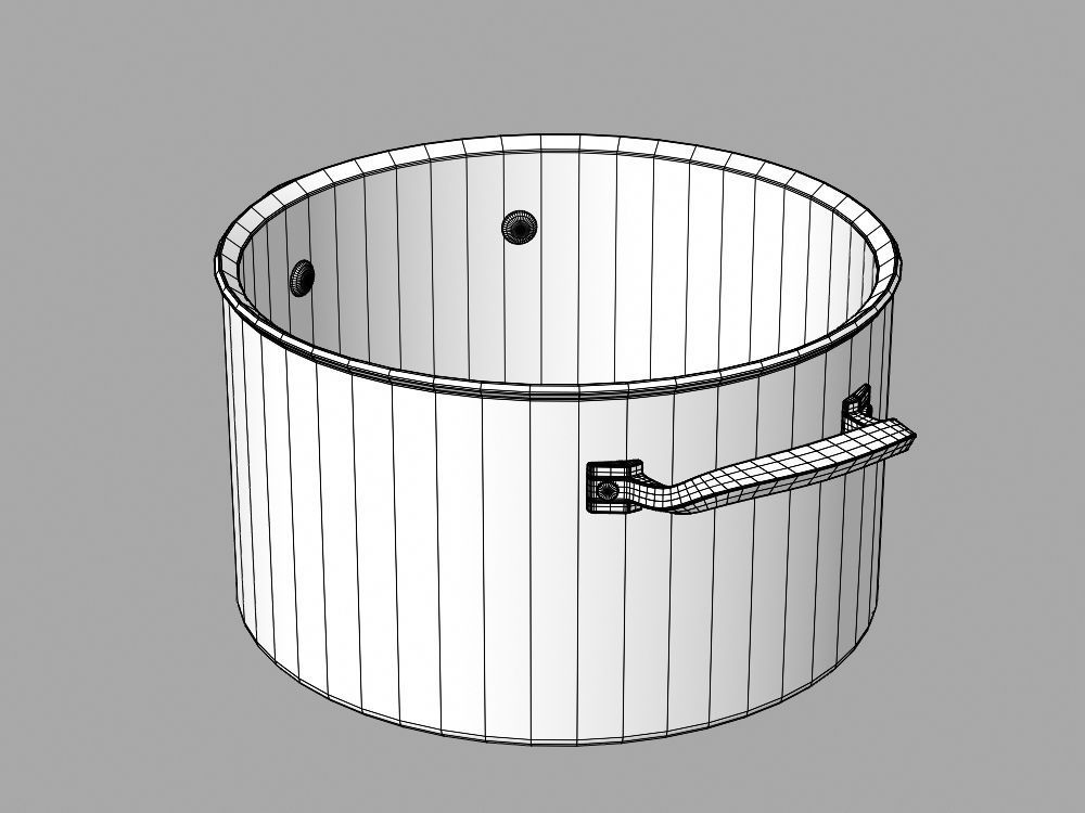 Cookware Set cooking pot 3D model_136