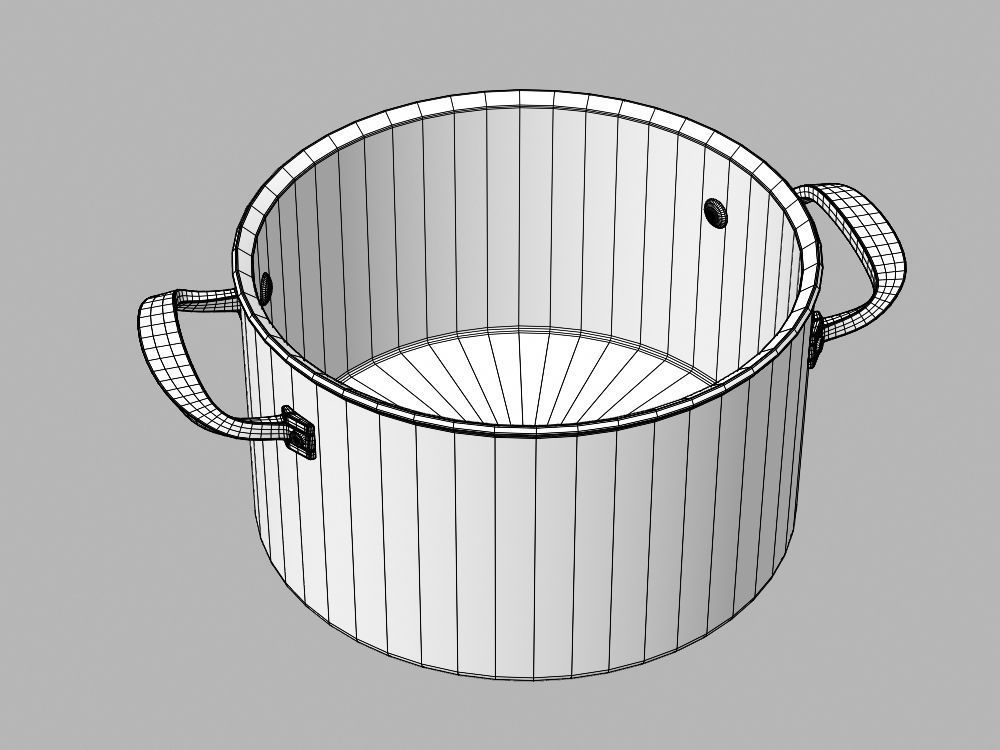 Cookware Set cooking pot 3D model_134