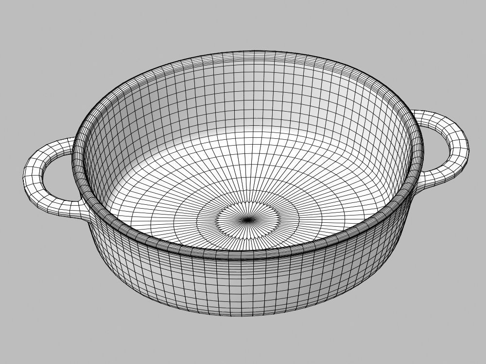 Cookware Set cooking pot 3D model_36