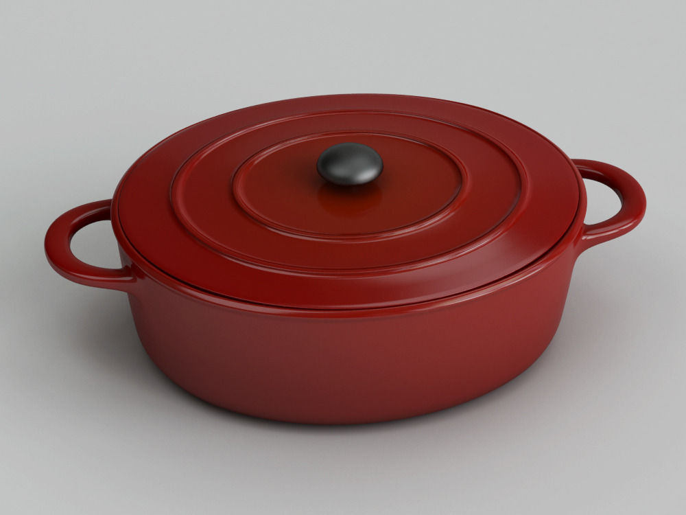 Cookware Set cooking pot 3D model_16