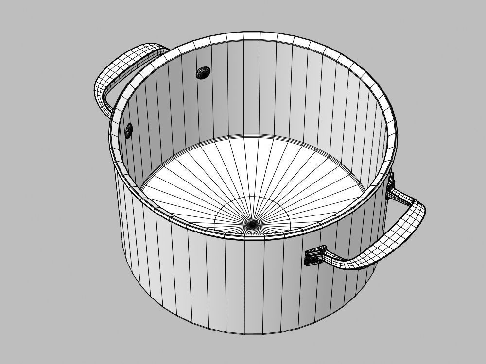 Cookware Set cooking pot 3D model_140