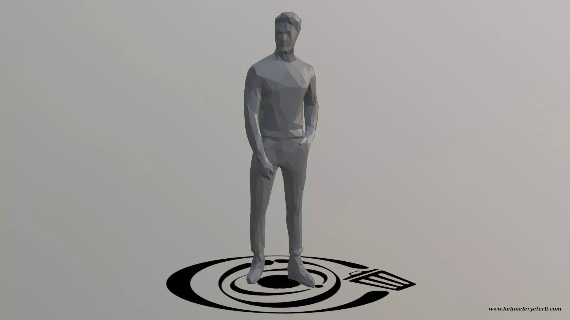 Human 036 LP R Low-poly 3D model_0