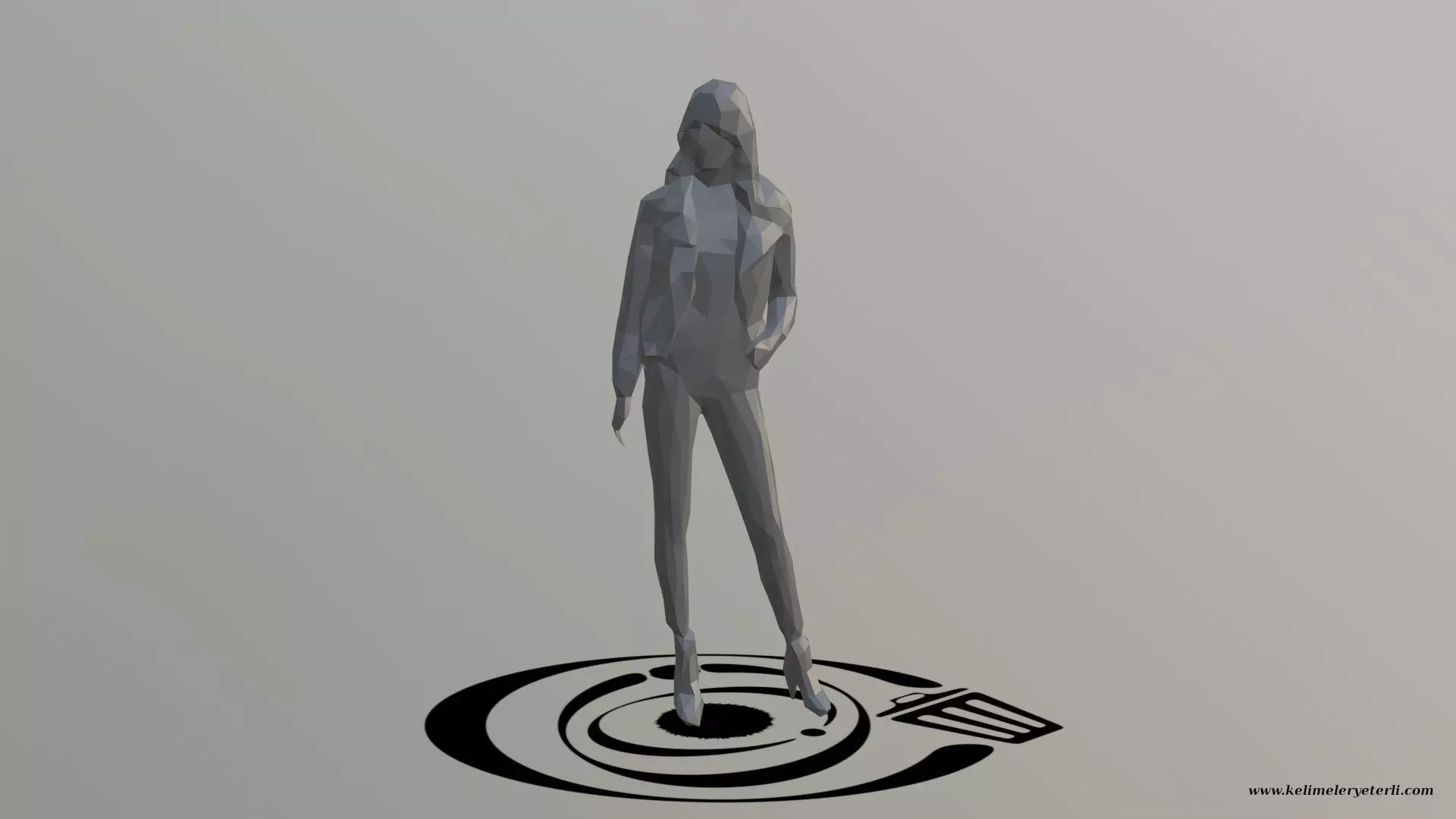 Human 037 LP R Low-poly 3D model_0