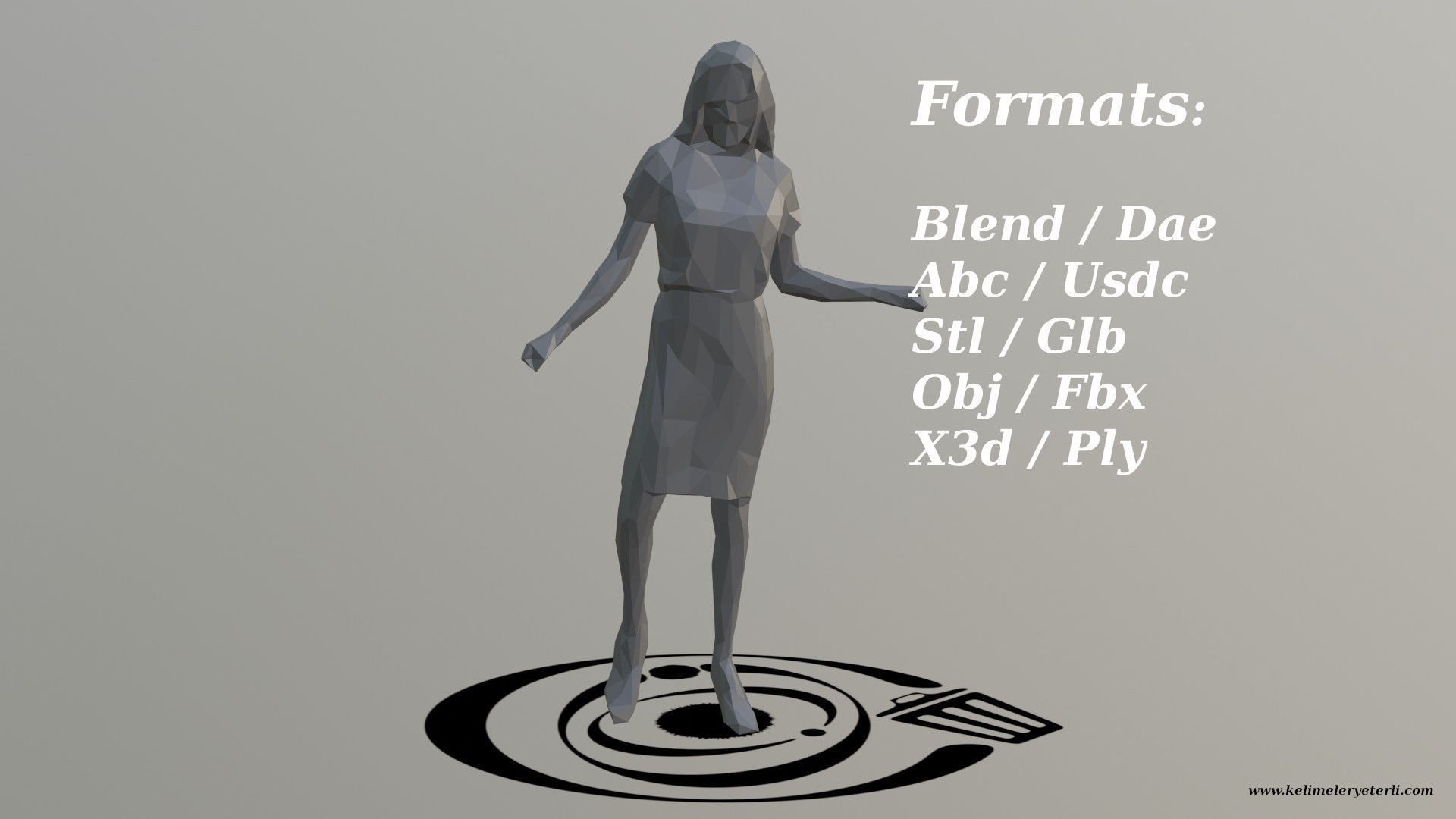 Human 038 LP R Low-poly 3D model_2