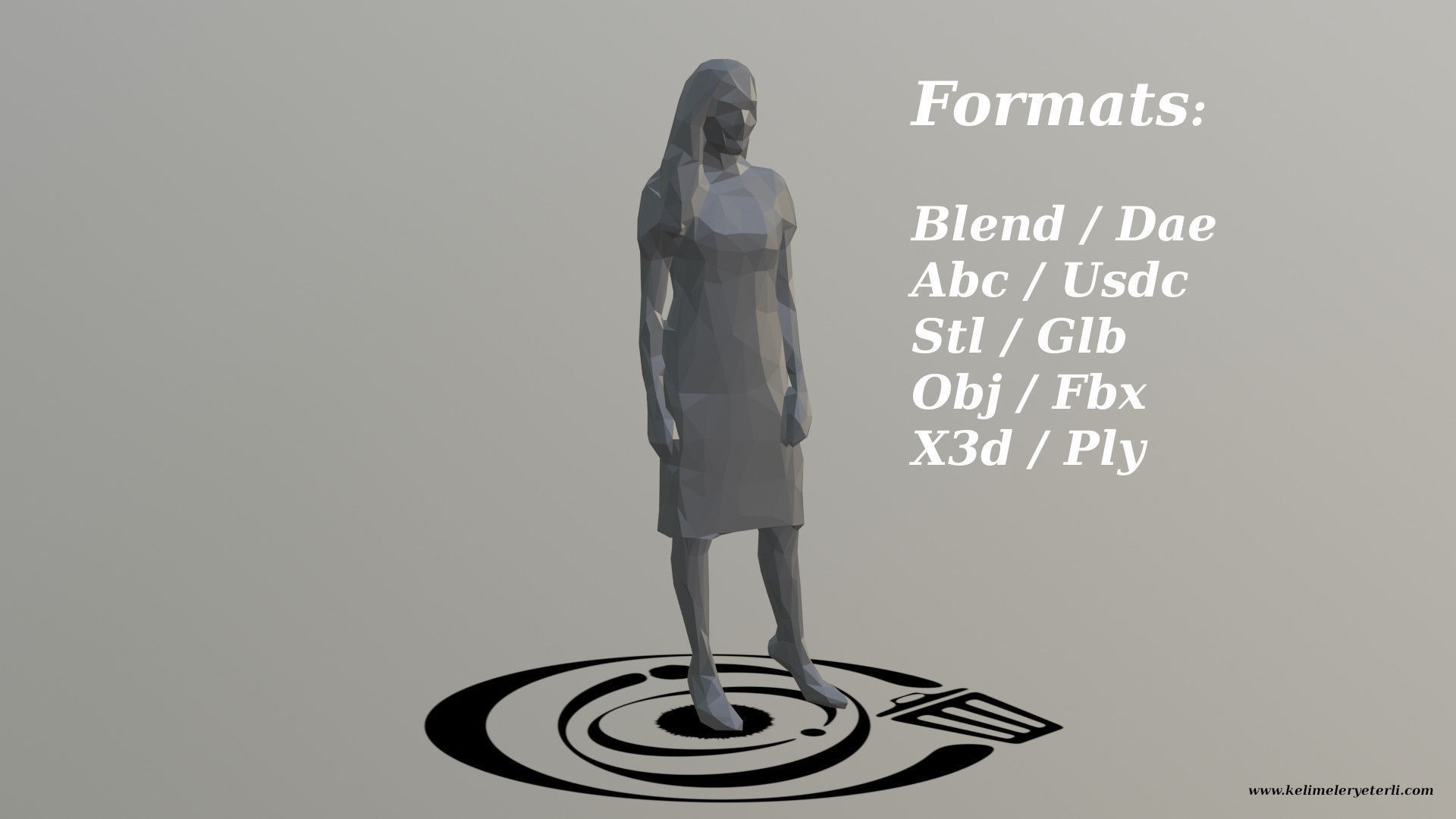 Human 039 LP R Low-poly 3D model_2