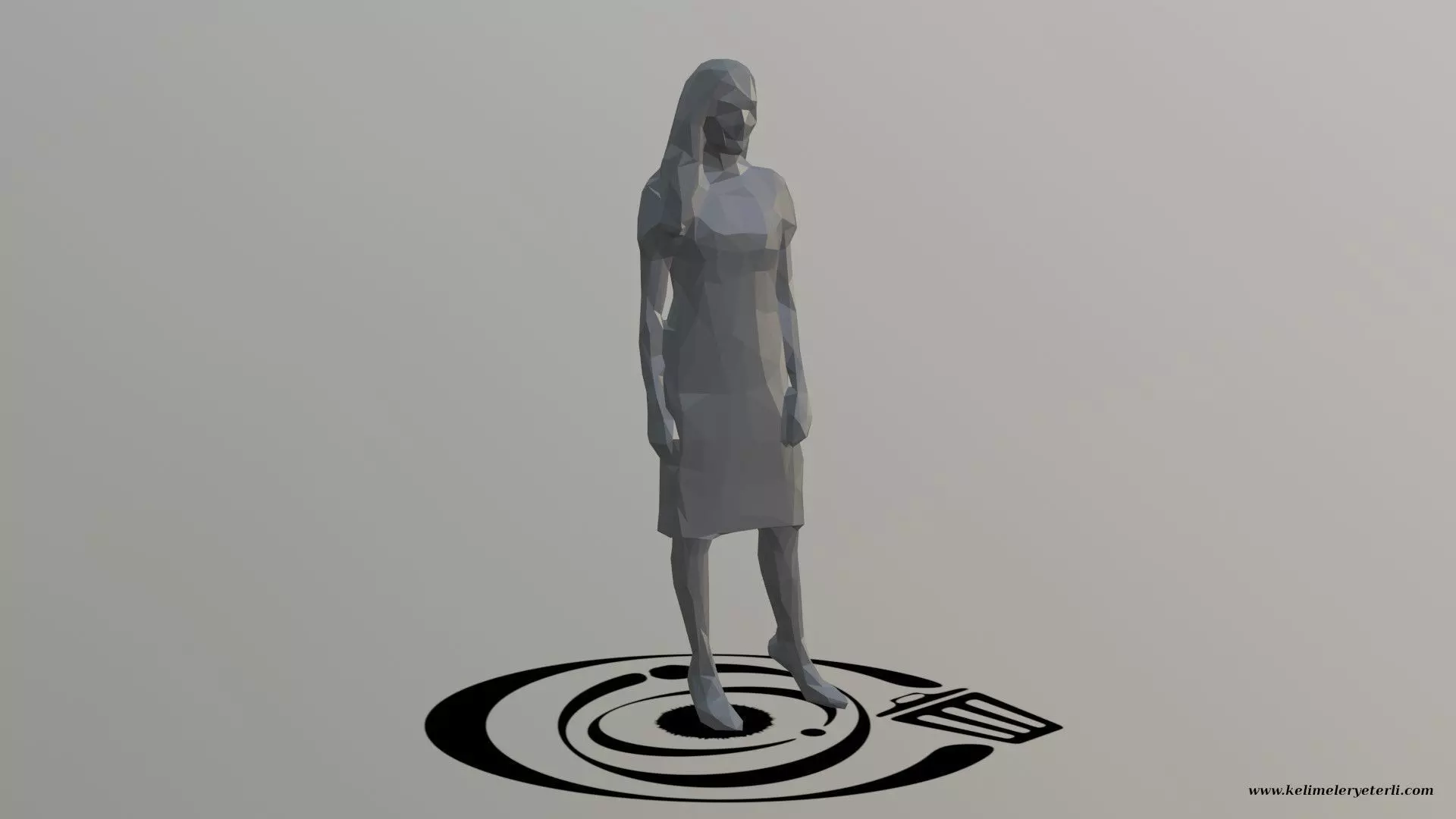 Human 039 LP R Low-poly 3D model_0