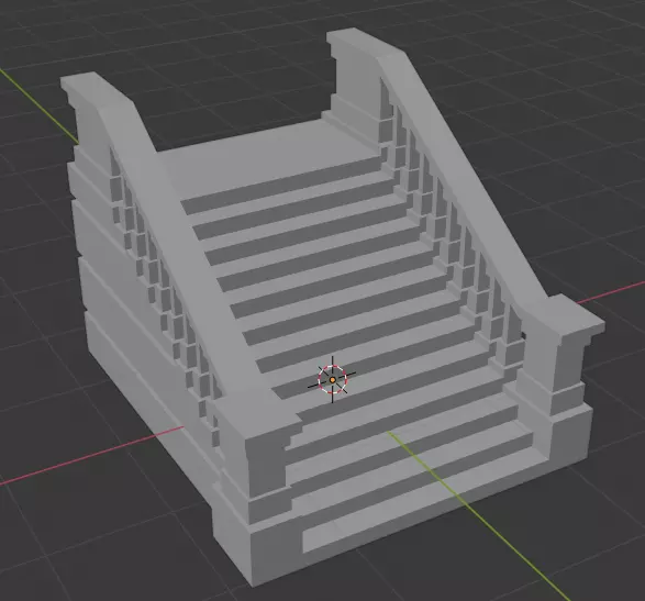 Stairs pack example Free 3D model_0