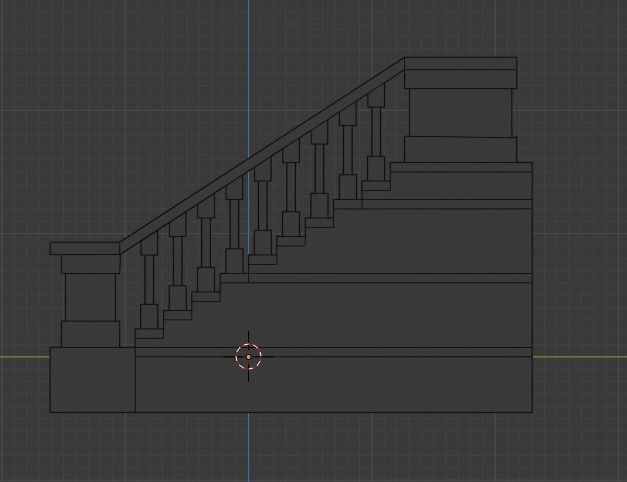 Stairs pack example Free 3D model_3