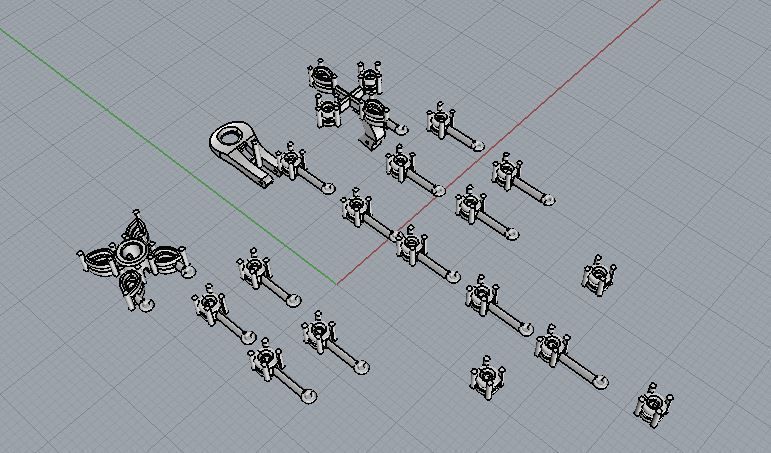 Graff Earrings 09 3D print model_7