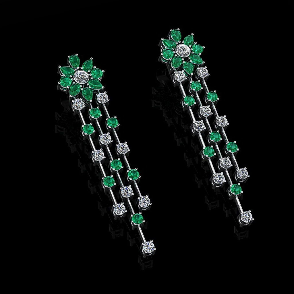 Graff Earrings 09 3D print model_1