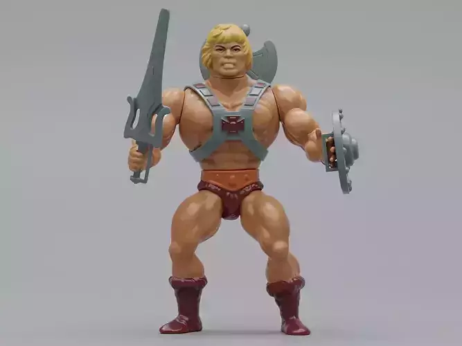 He-Man Action Figure 3D model