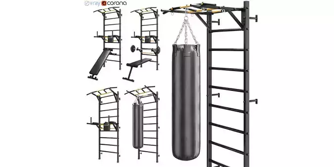 Horizontal sports bar Swedish wall RECORD