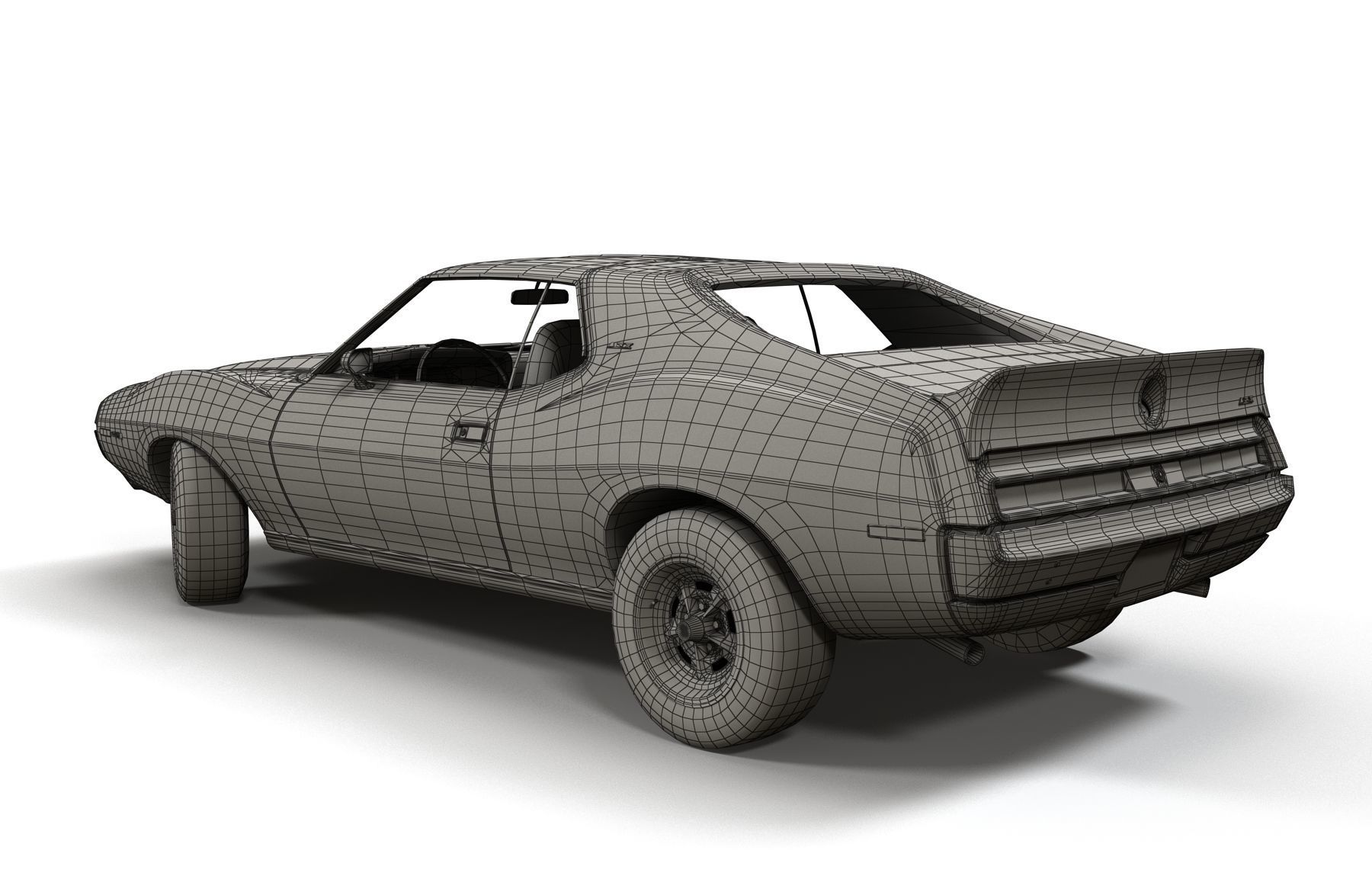 AMC Javelin 1971 Low-poly 3D model_22