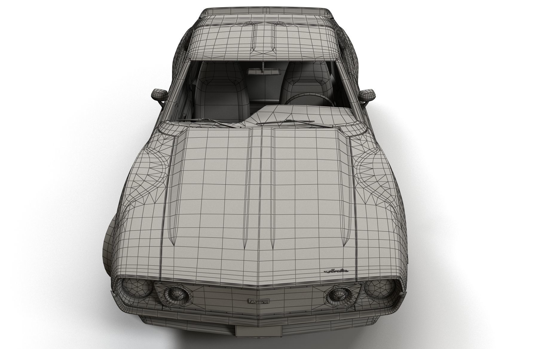 AMC Javelin 1971 Low-poly 3D model_23