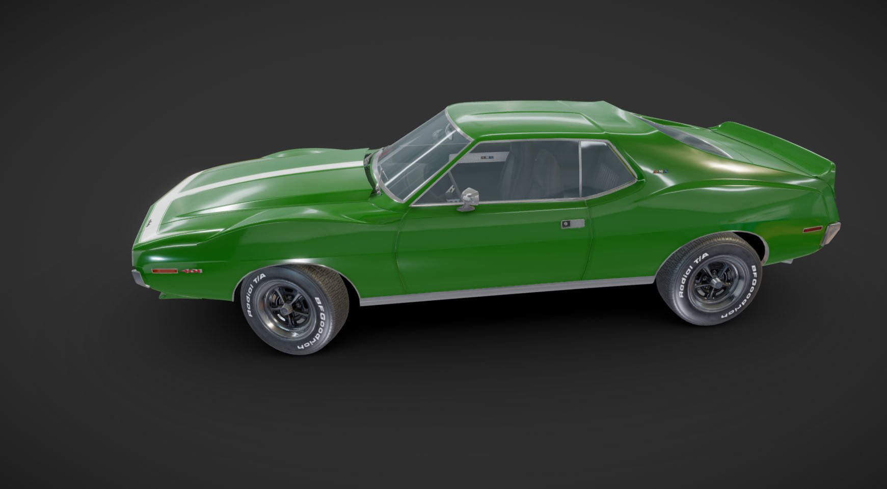 AMC Javelin 1971 Low-poly 3D model_31
