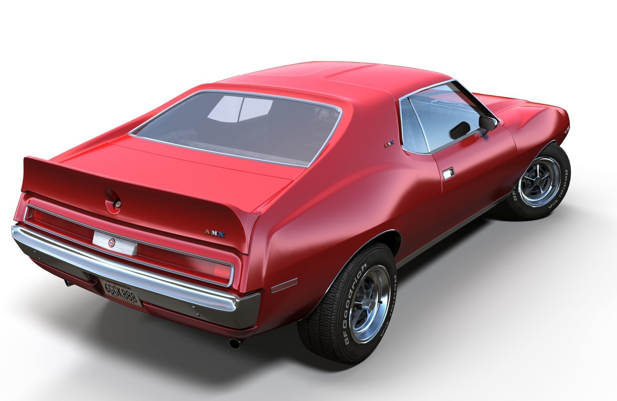 AMC Javelin 1971 Low-poly 3D model_5