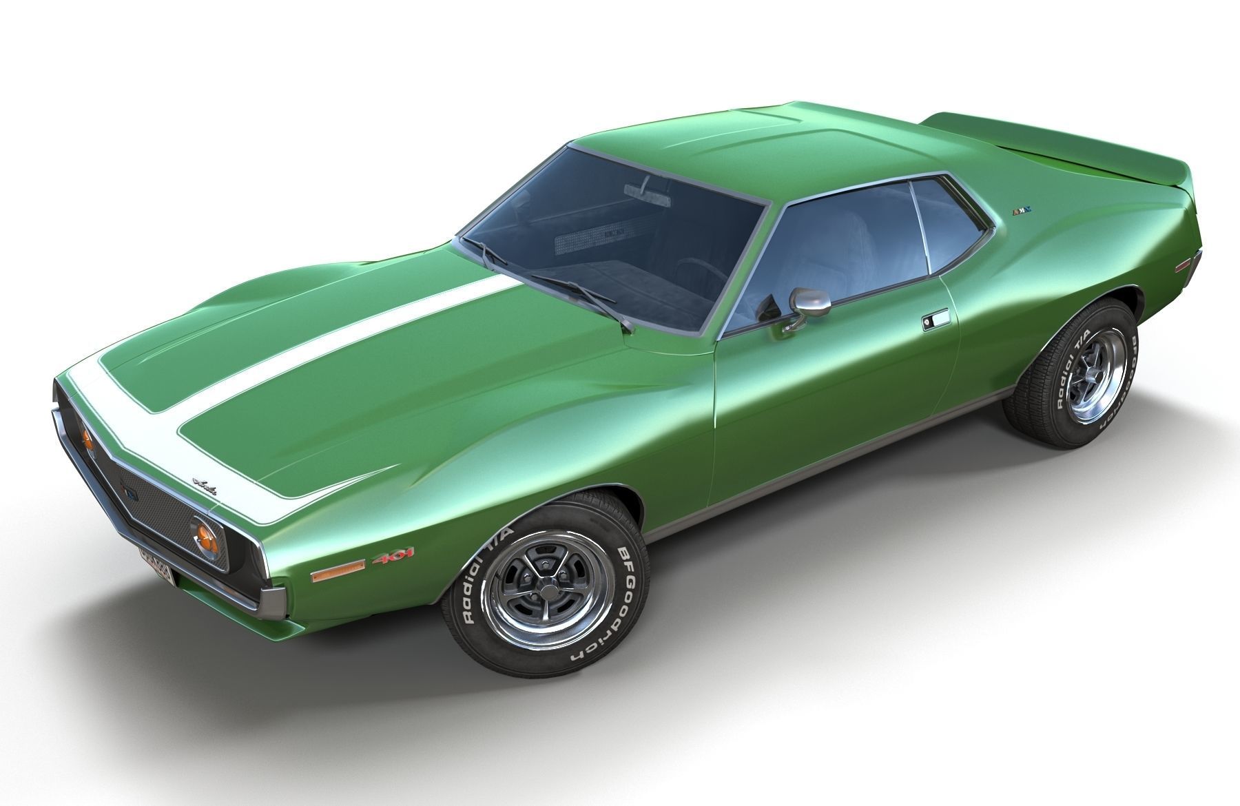 AMC Javelin 1971 Low-poly 3D model_14