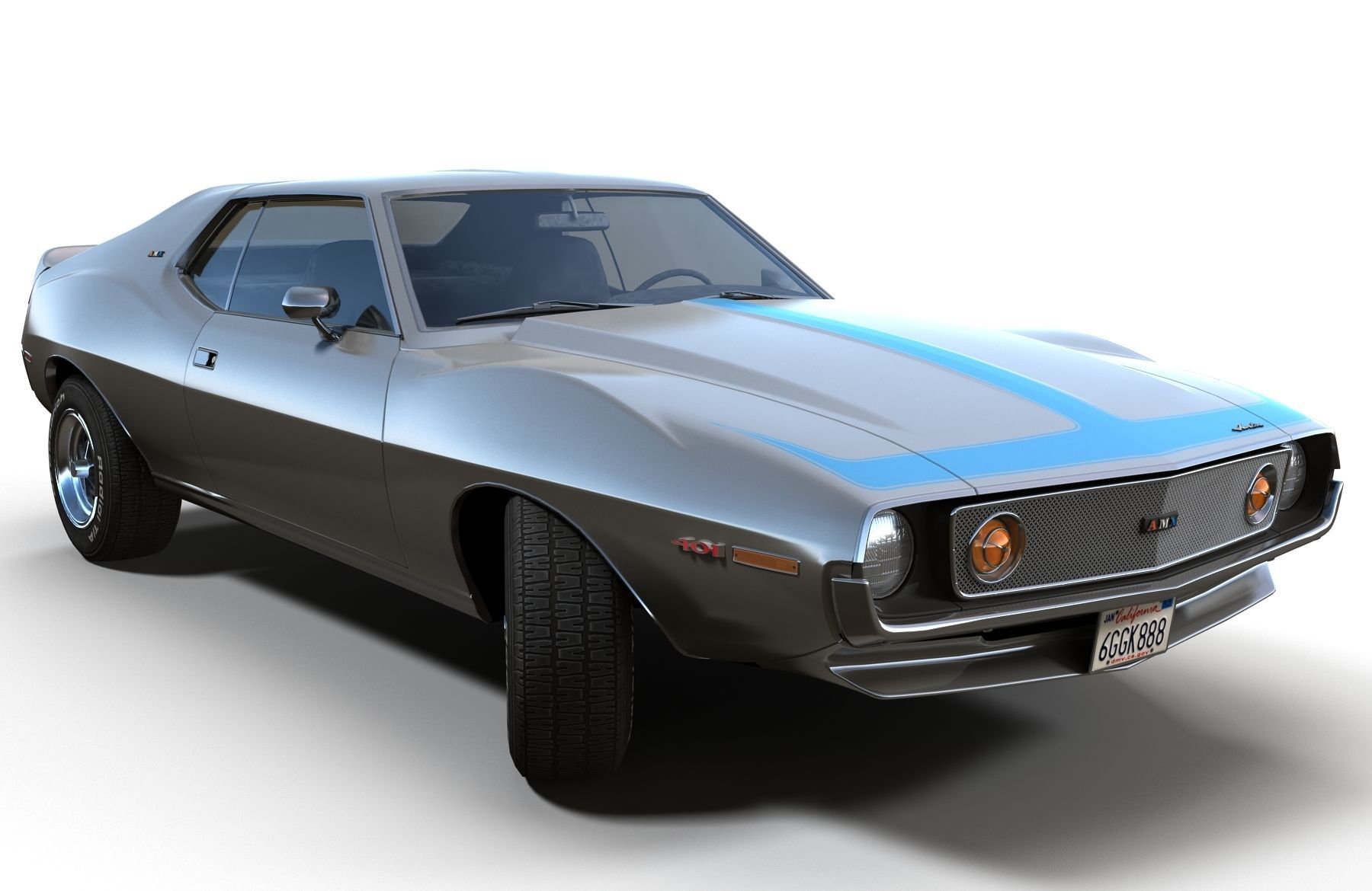 AMC Javelin 1971 Low-poly 3D model_13