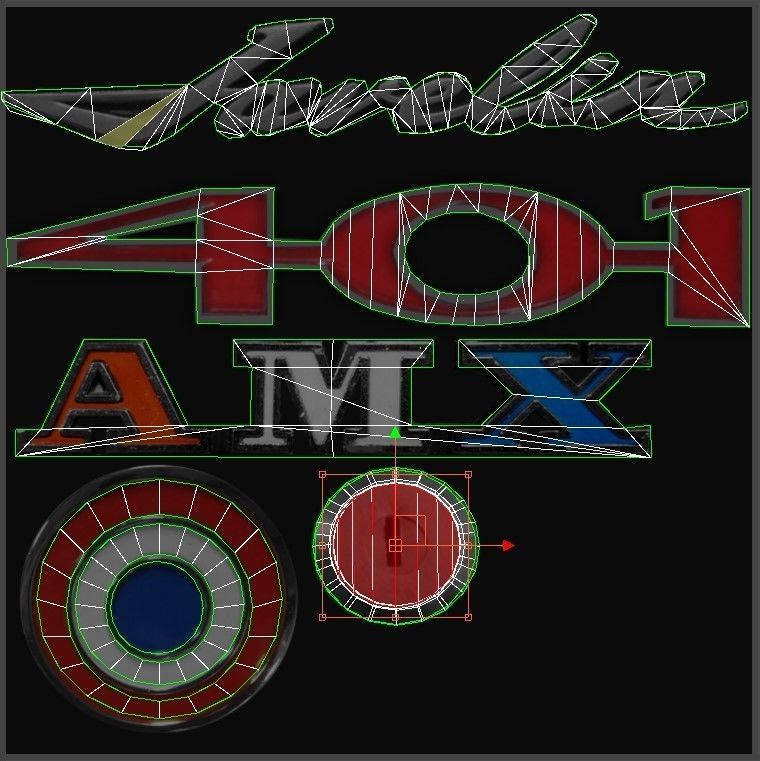 AMC Javelin 1971 Low-poly 3D model_44