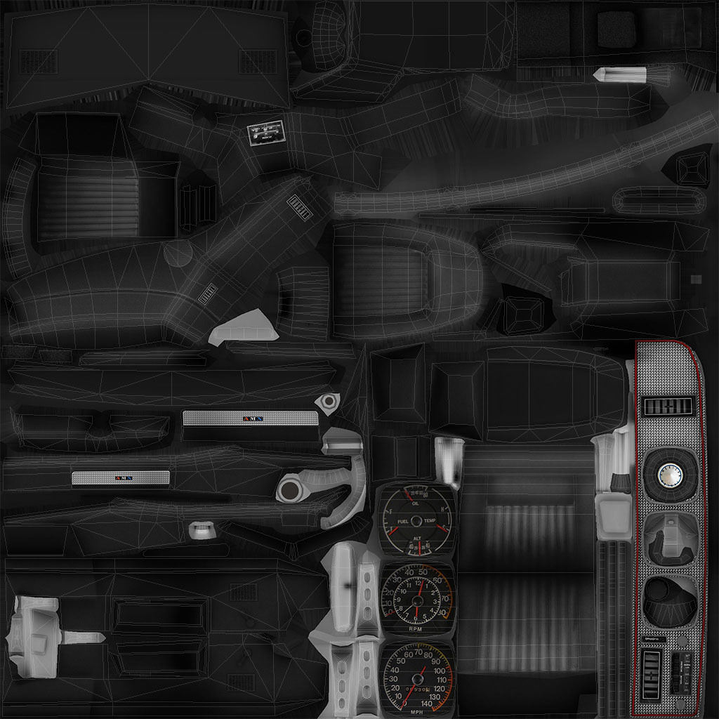 AMC Javelin 1971 Low-poly 3D model_42