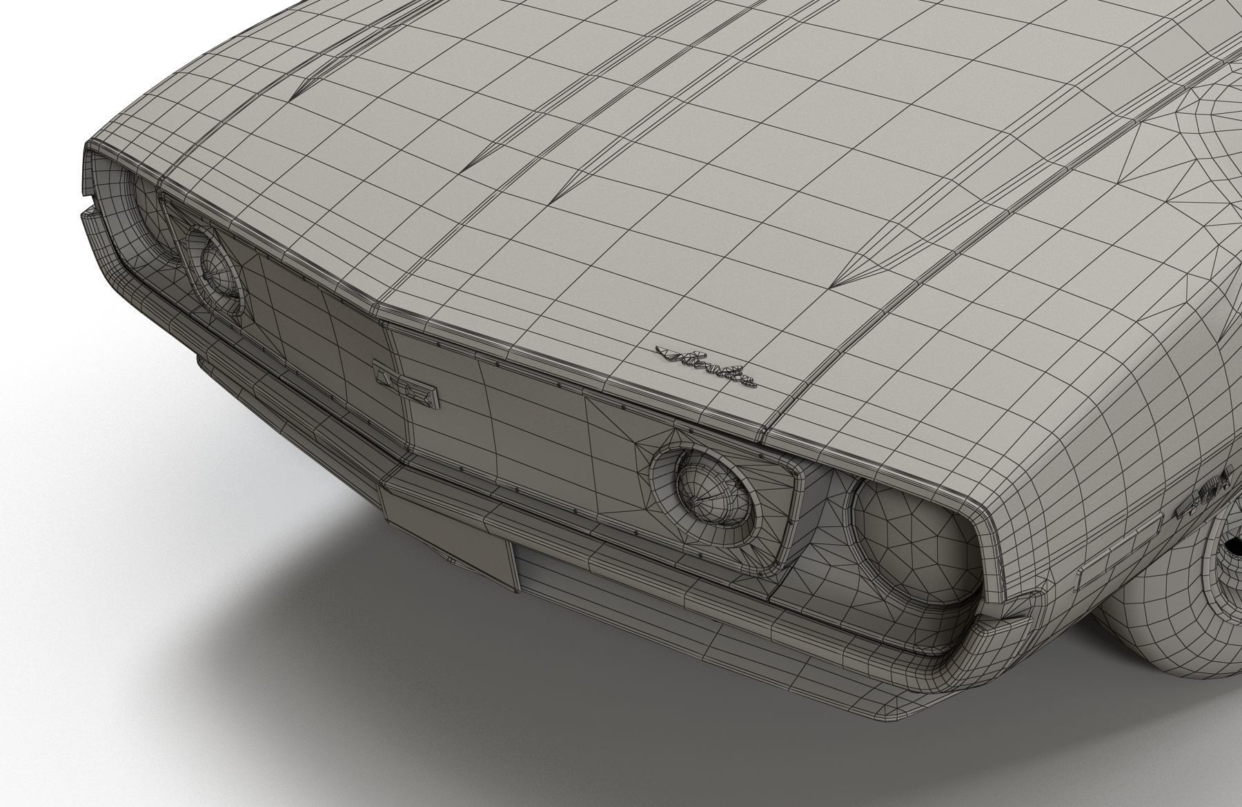 AMC Javelin 1971 Low-poly 3D model_25