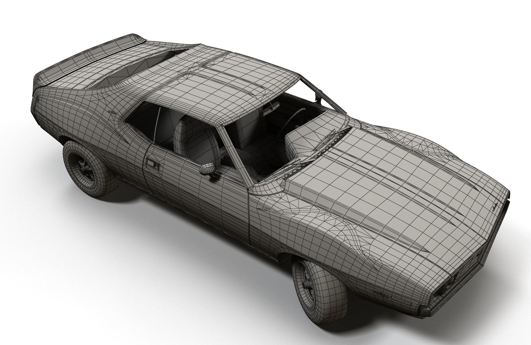 AMC Javelin 1971 Low-poly 3D model_18