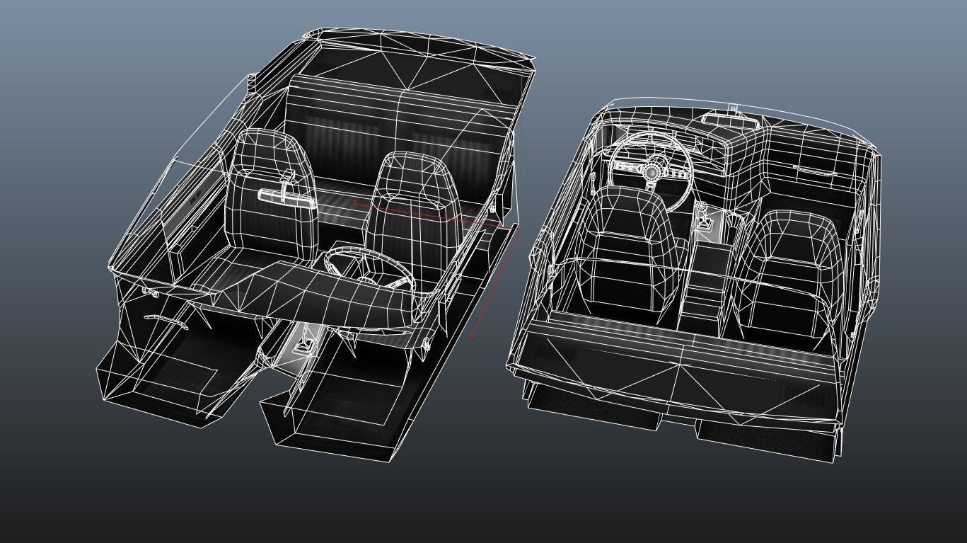 AMC Javelin 1971 Low-poly 3D model_41