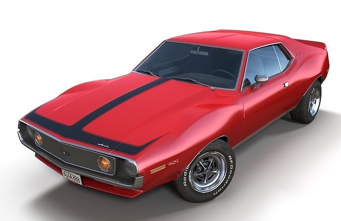 AMC Javelin 1971 Low-poly 3D model