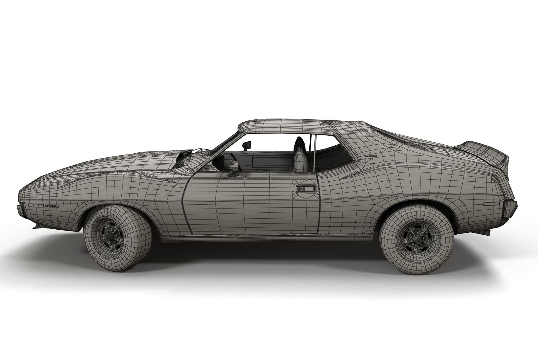 AMC Javelin 1971 Low-poly 3D model_20