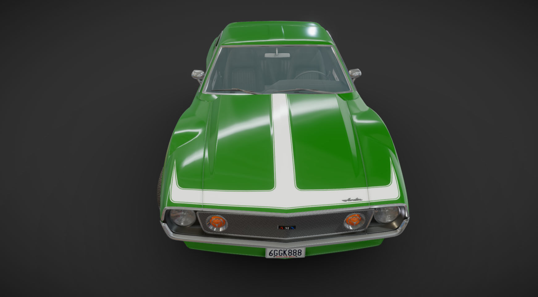 AMC Javelin 1971 Low-poly 3D model_30