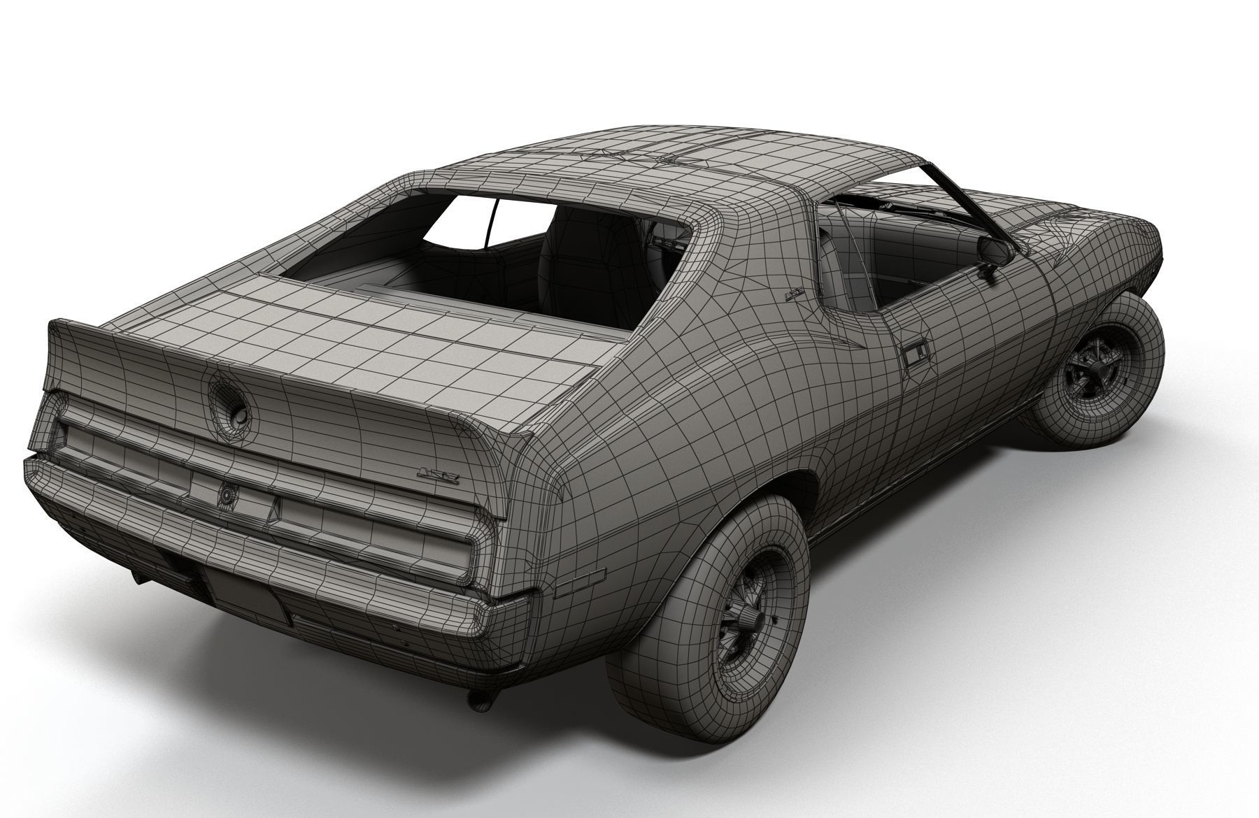 AMC Javelin 1971 Low-poly 3D model_19