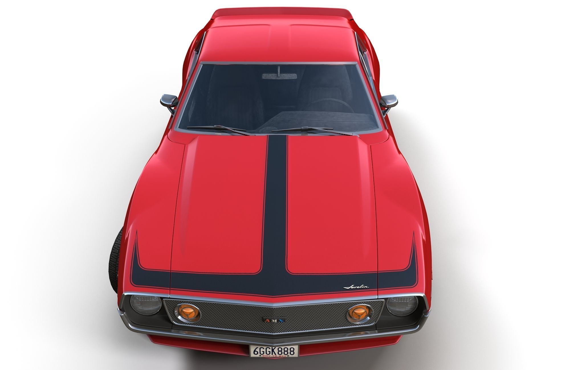 AMC Javelin 1971 Low-poly 3D model_6