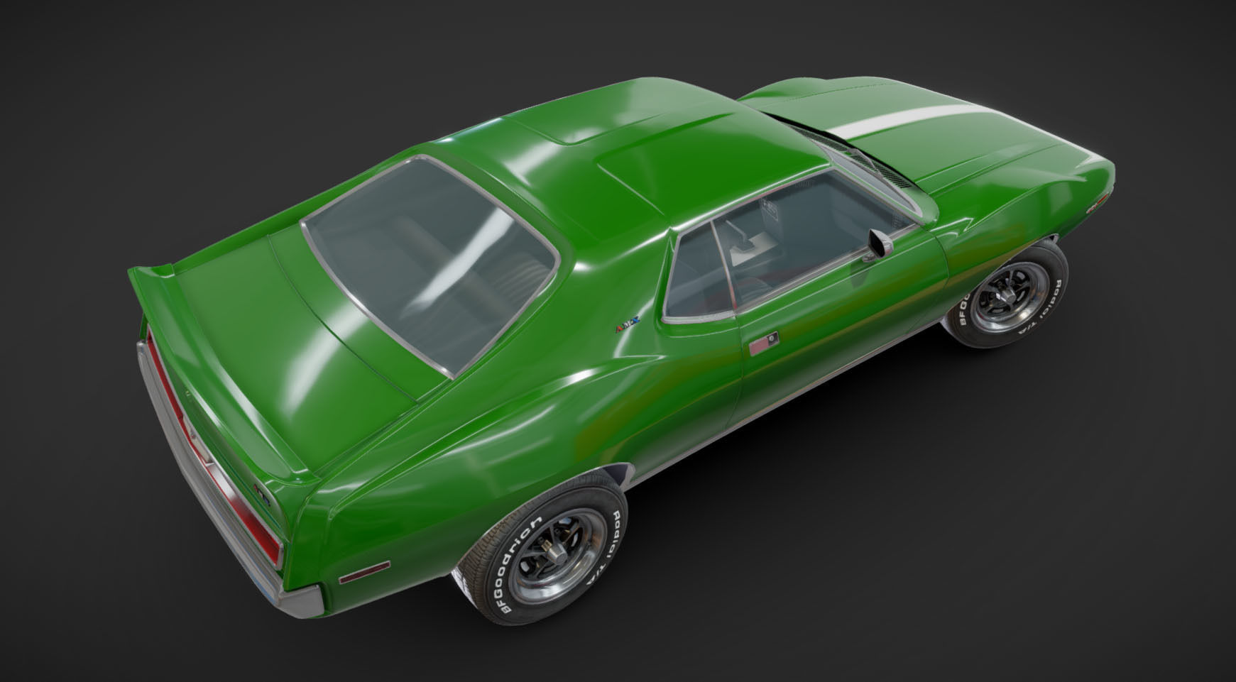 AMC Javelin 1971 Low-poly 3D model_27