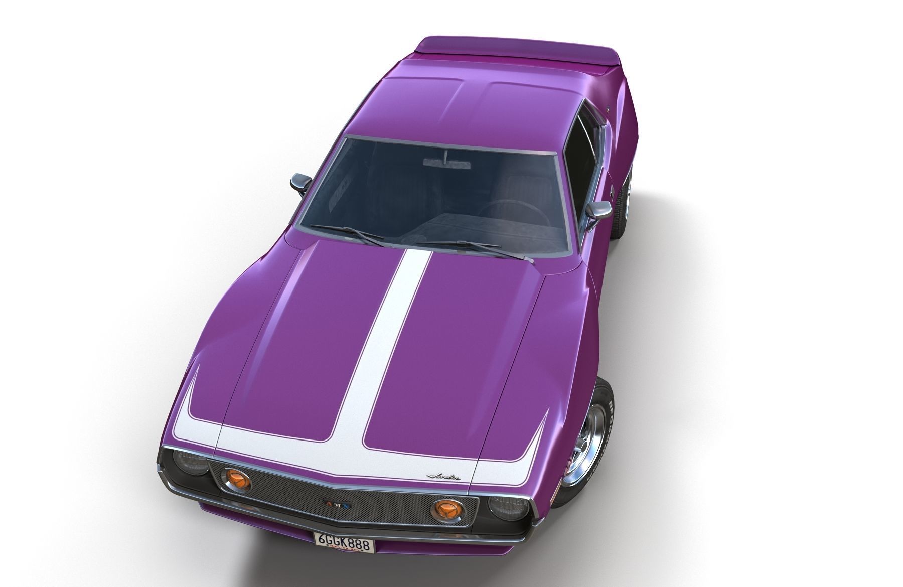 AMC Javelin 1971 Low-poly 3D model_10