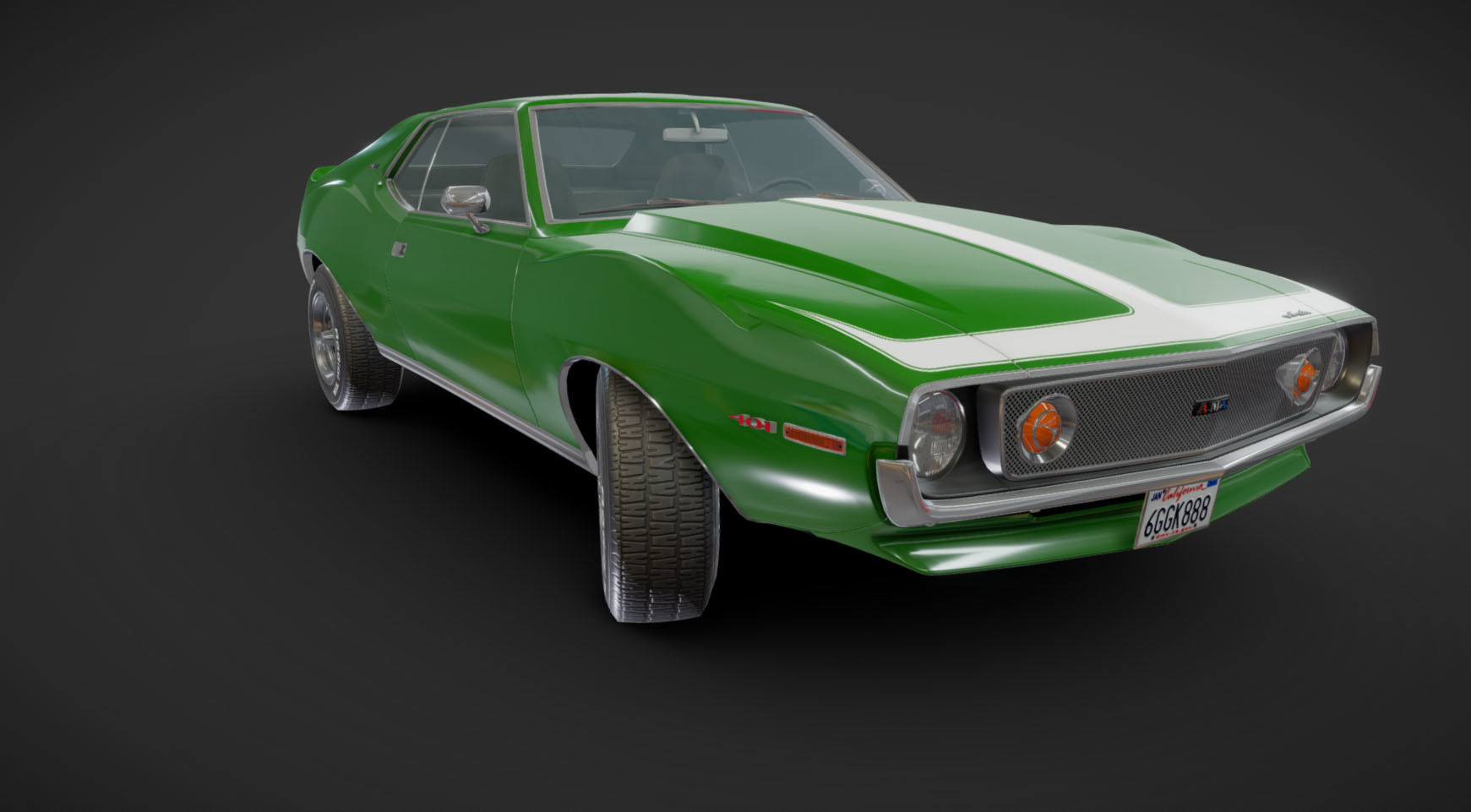 AMC Javelin 1971 Low-poly 3D model_28