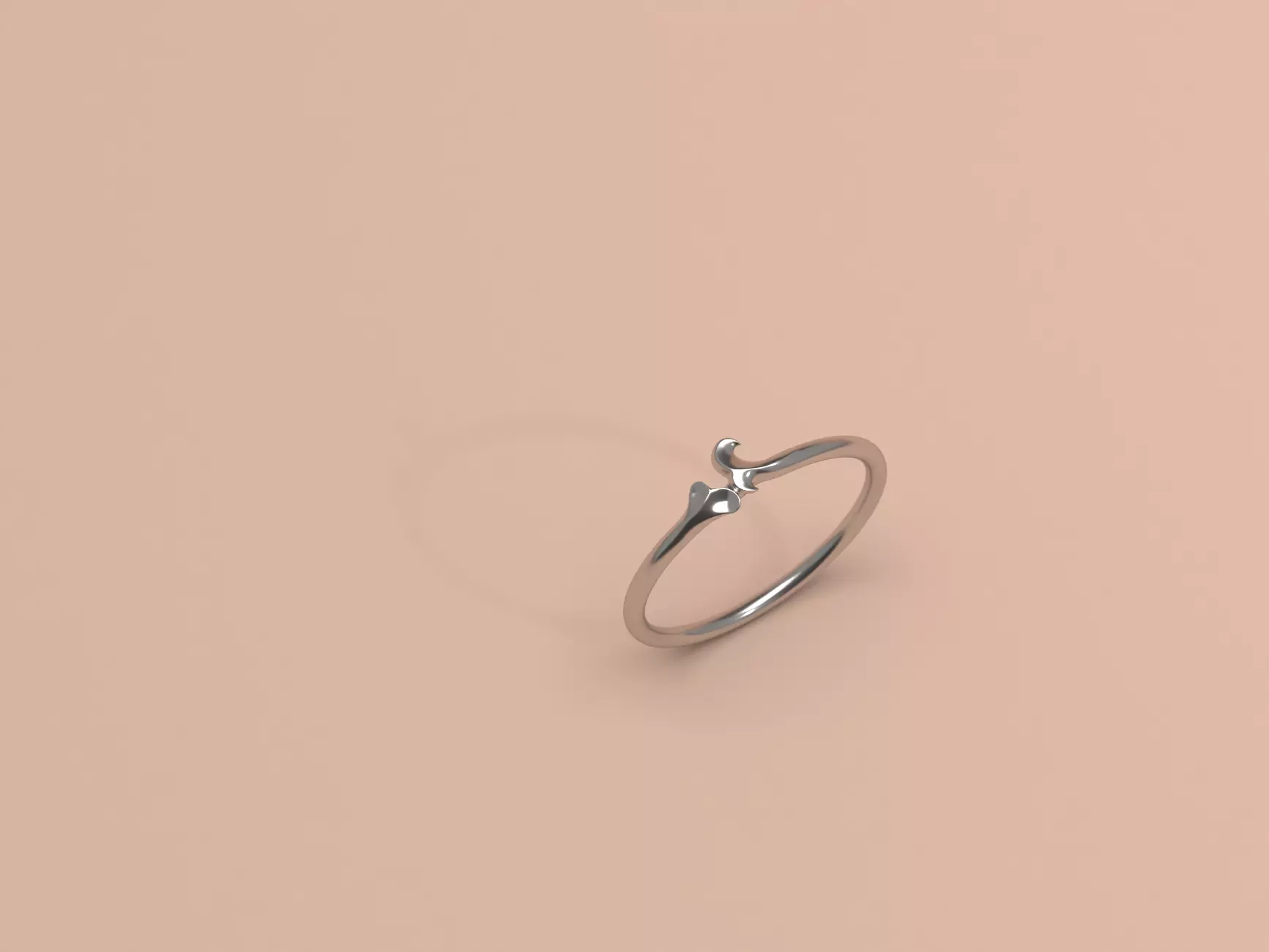Thin baroque patern ring Free 3D print model_0