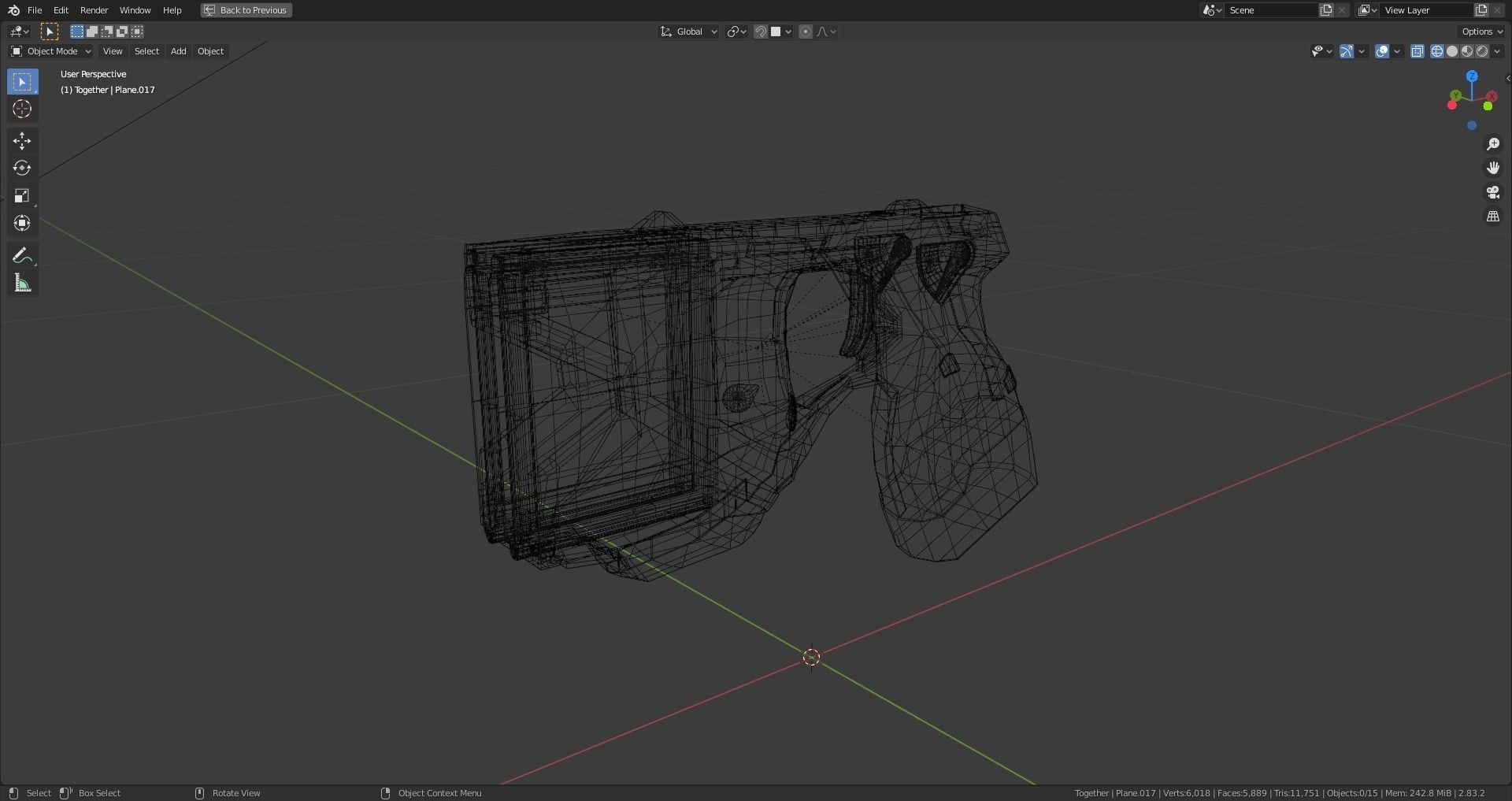TASER X2 -  Low-poly 3D model_8
