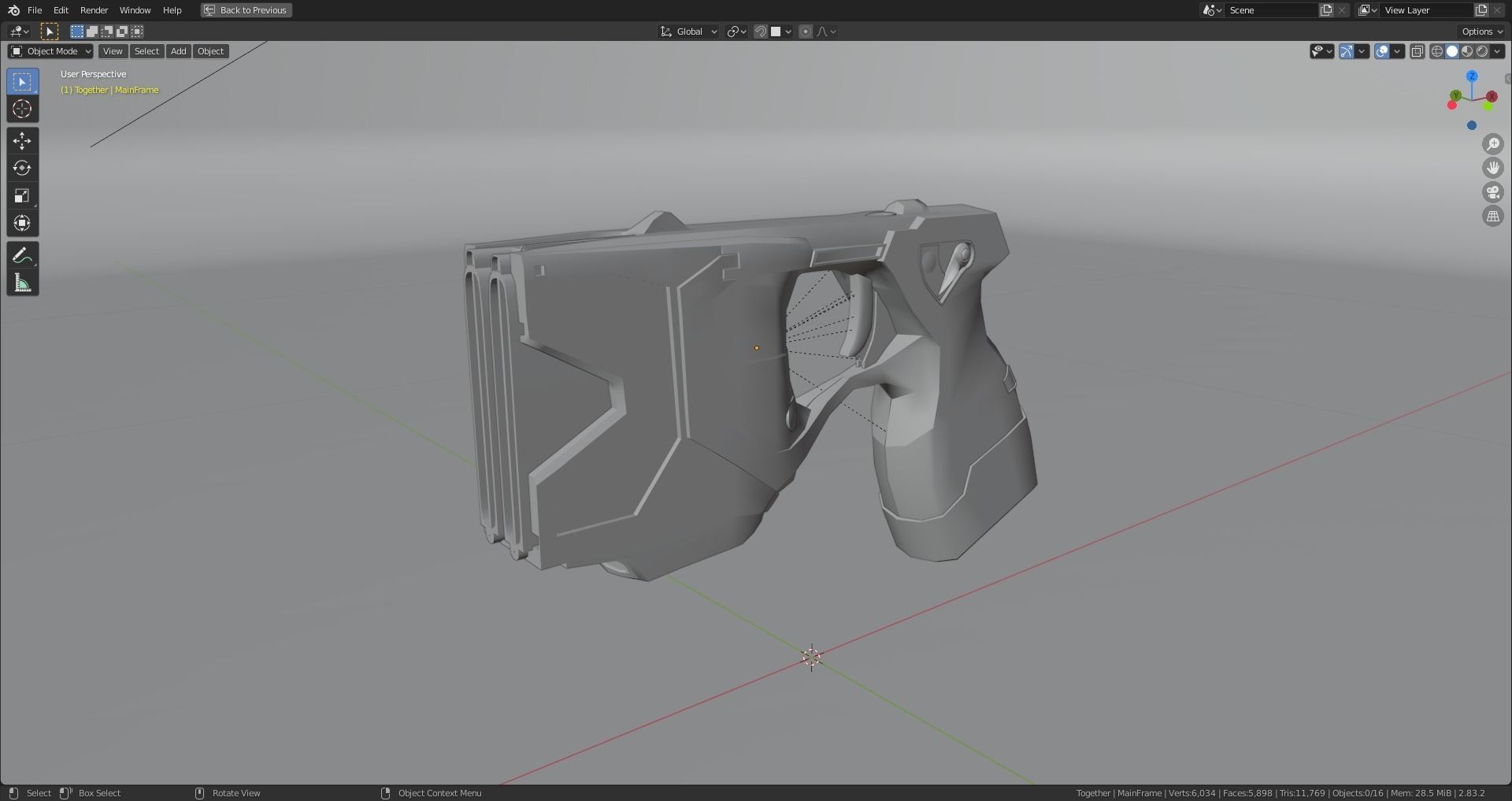 TASER X2 -  Low-poly 3D model_7