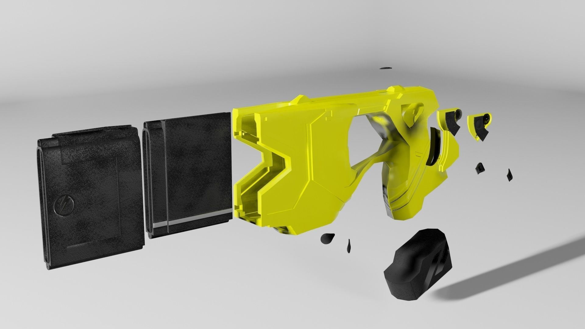 TASER X2 -  Low-poly 3D model_9