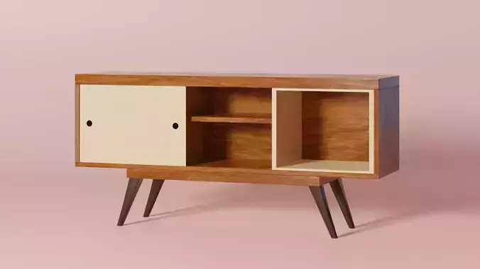 Rack Retro With Stick Feet Stylo Decor