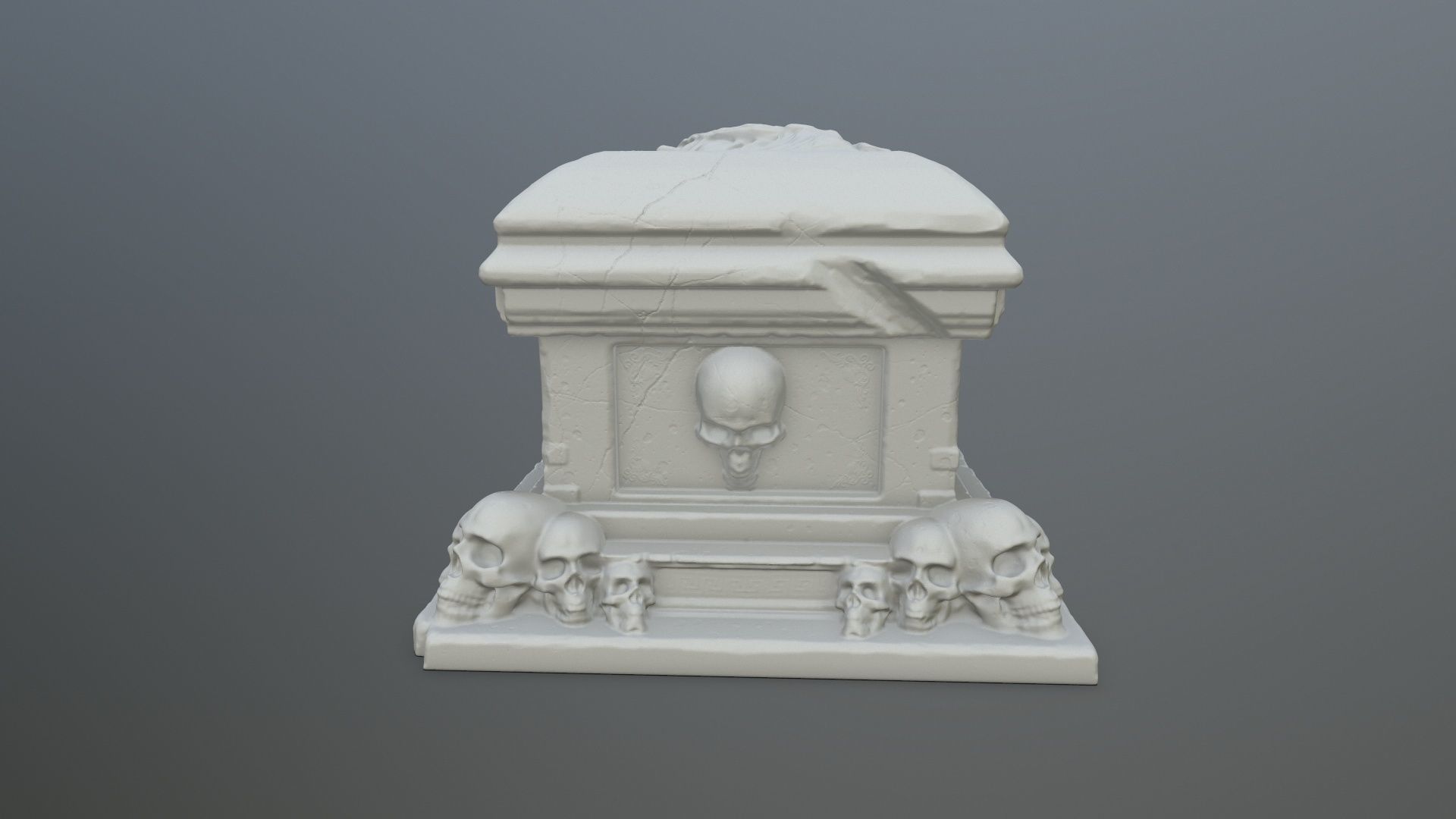 tomb print casket 3D print model_3