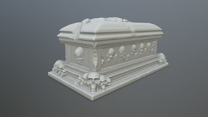 tomb print casket 3D print model