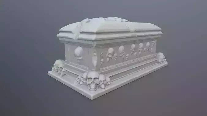 tomb print casket