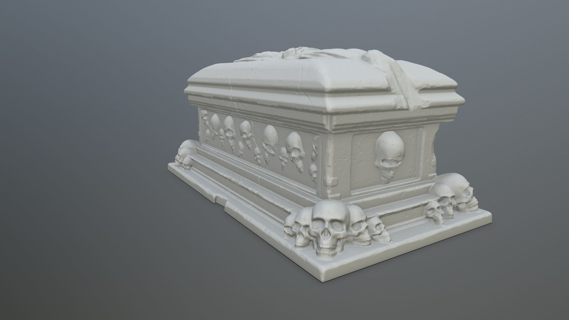 tomb print casket 3D print model_6