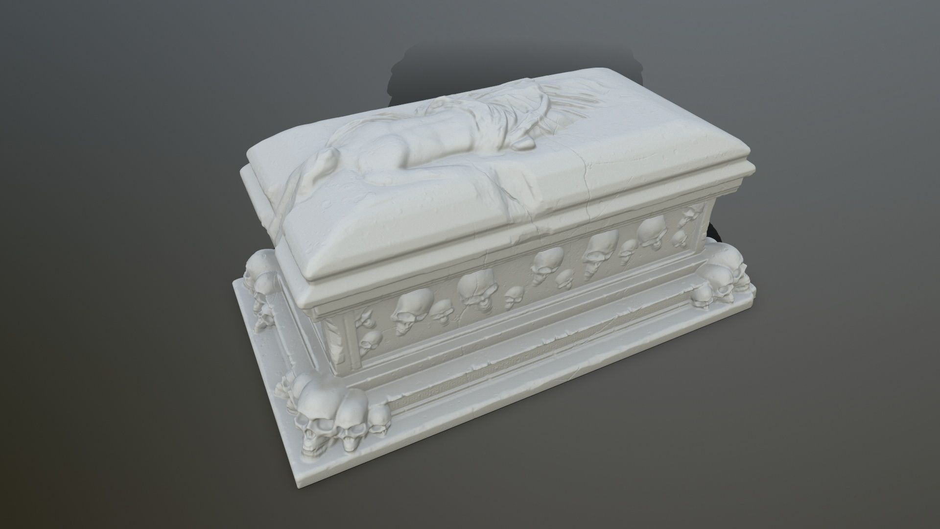 tomb print casket 3D print model_8